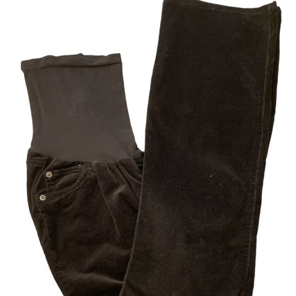 Maternity boot leg black corduroy